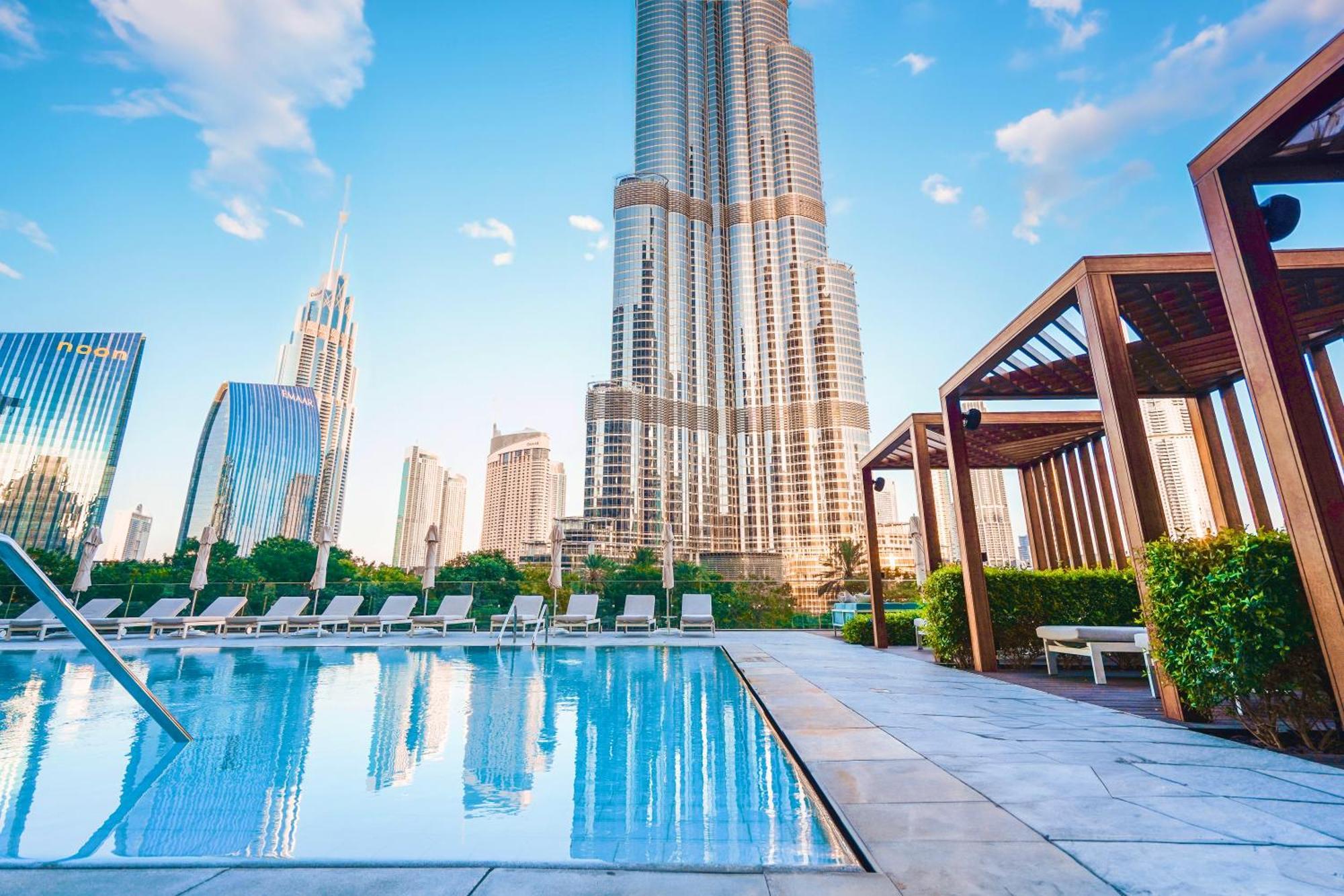 The Closest Building To Burj Khalifa With Fountain View In Address Opera Residence ドバイ エクステリア 写真