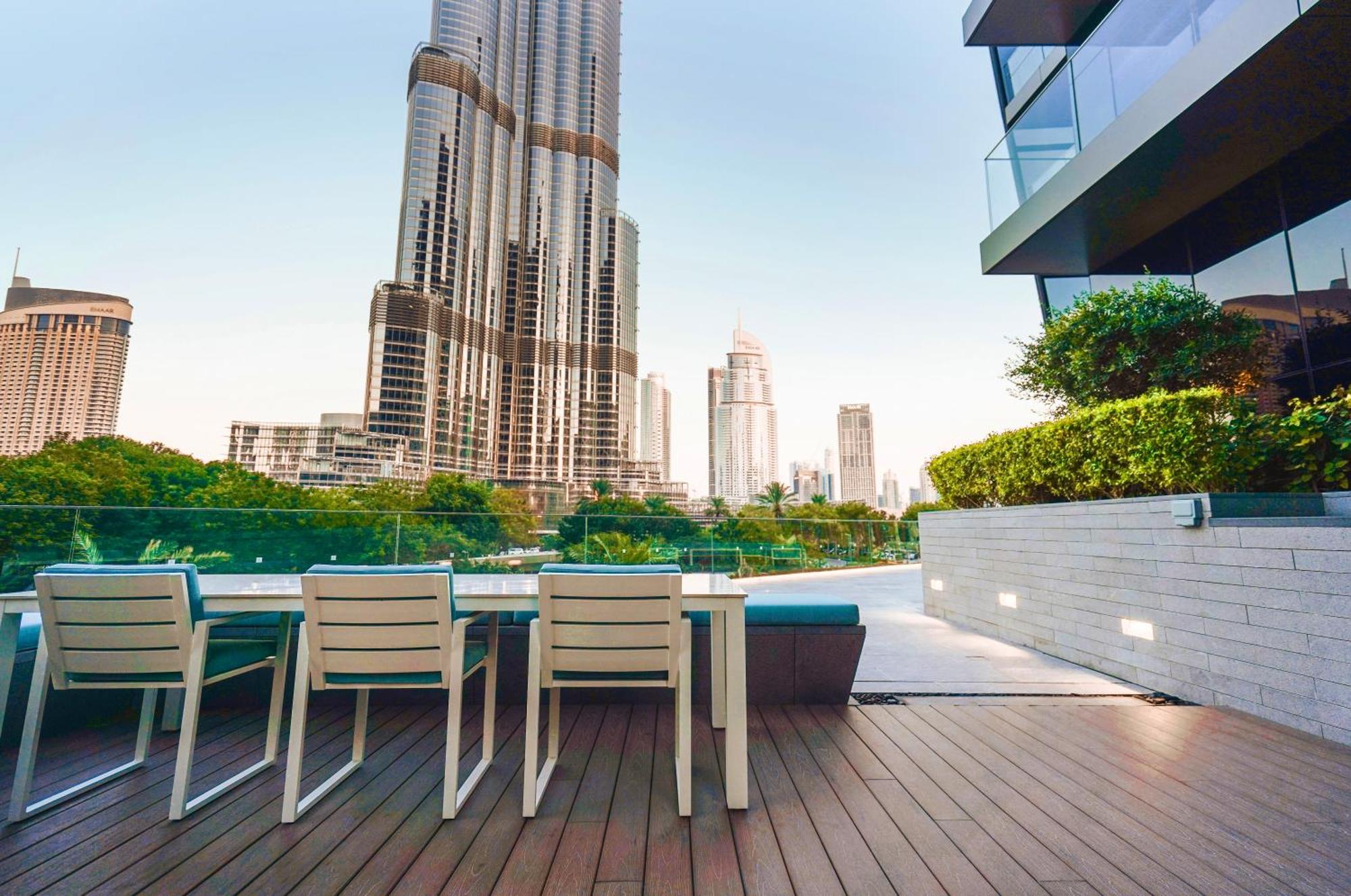 The Closest Building To Burj Khalifa With Fountain View In Address Opera Residence ドバイ エクステリア 写真